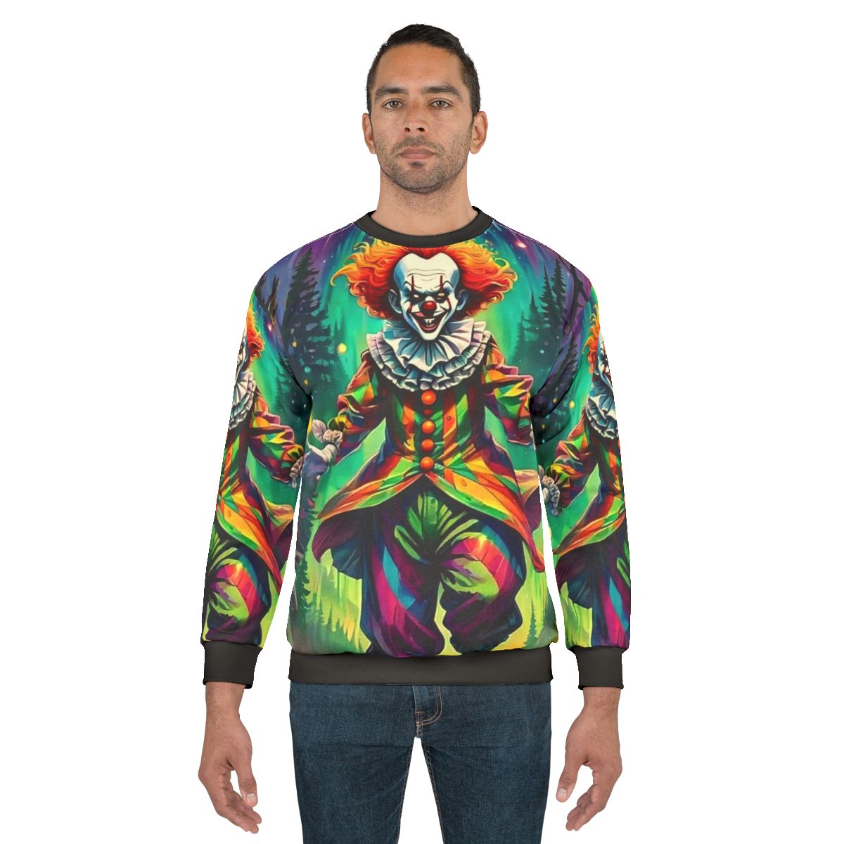 Spooky clown Halloween sweatshirt