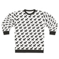 Schnauzer Sweatshirt with Houndstooth Pattern