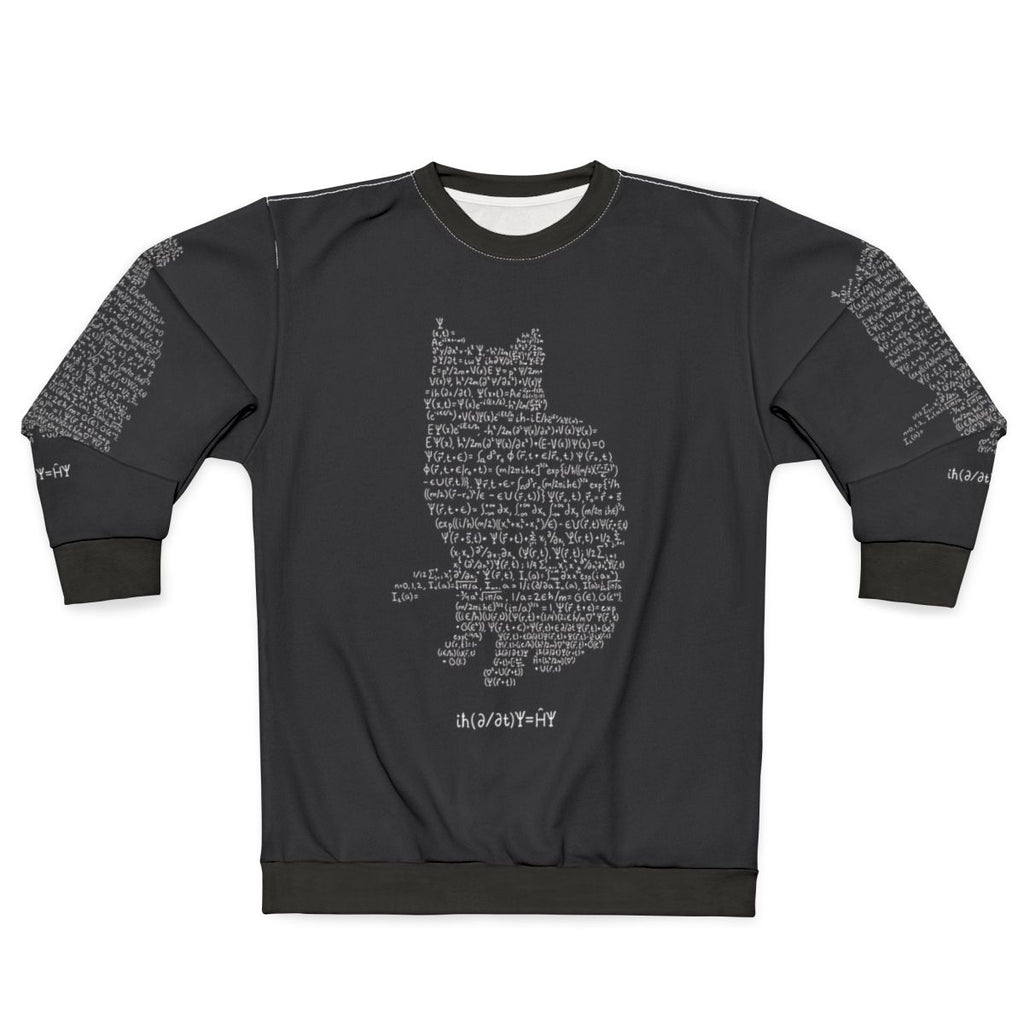 Schroedinger Sweatshirt featuring Schroedinger's Cat Quantum Physics Equation