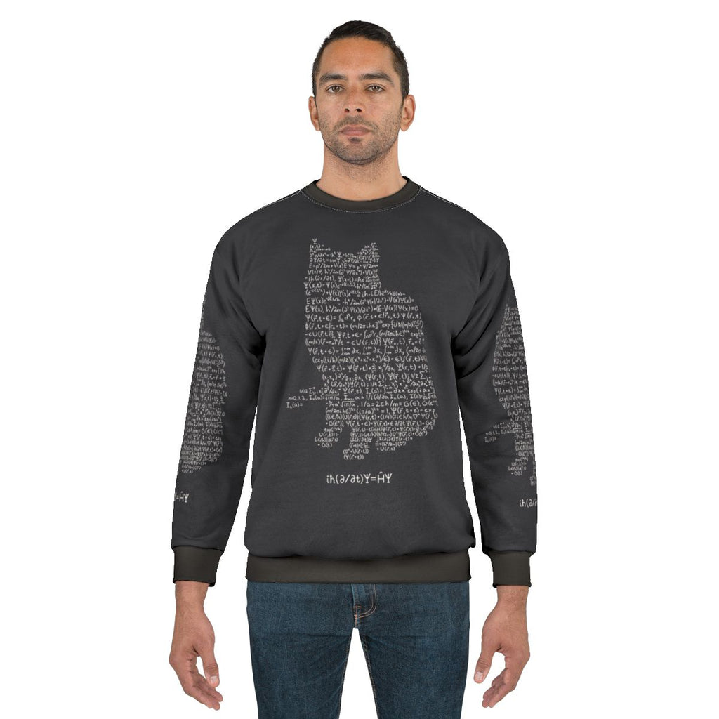 Schroedinger Sweatshirt featuring Schroedinger's Cat Quantum Physics Equation