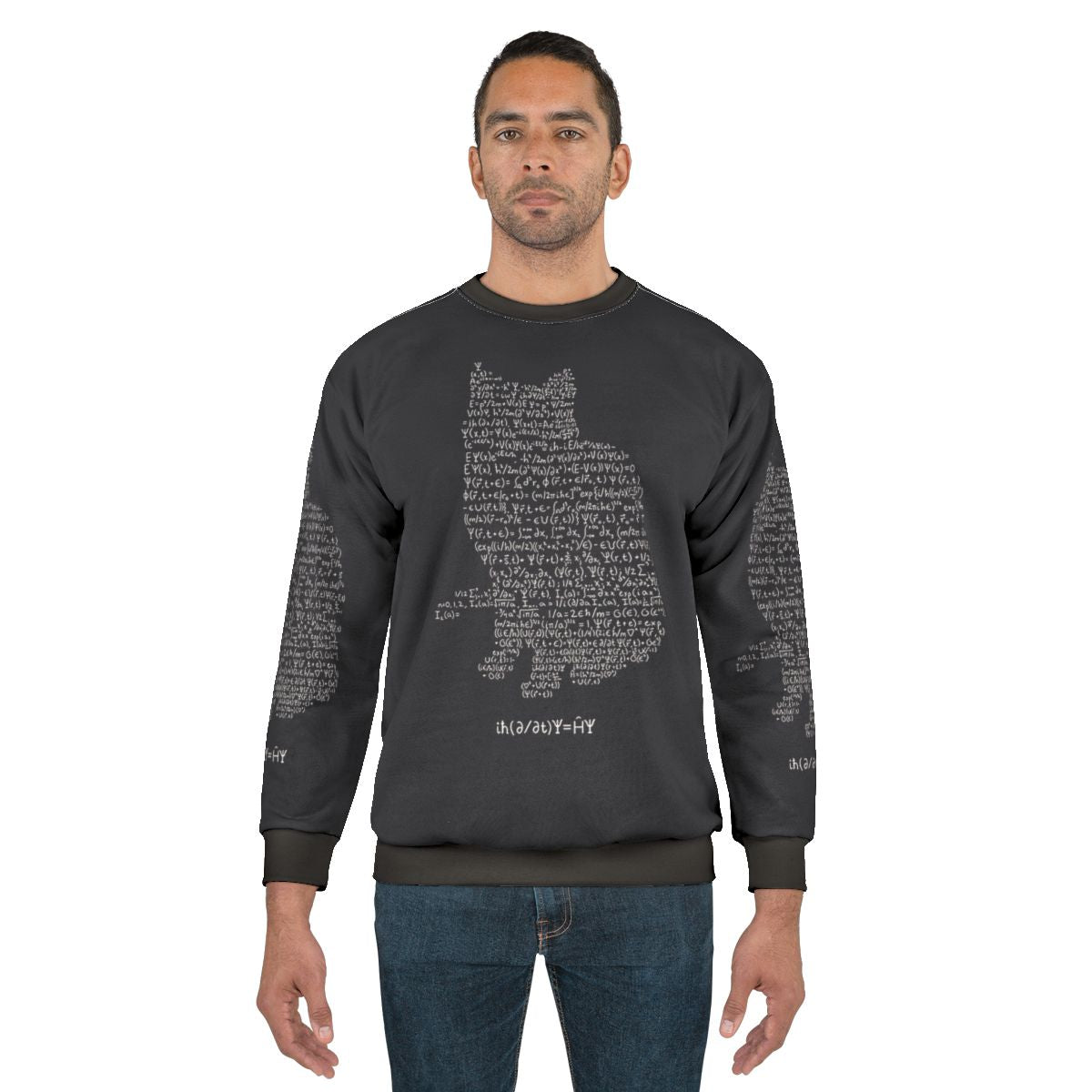 Schroedinger Sweatshirt featuring Schroedinger's Cat Quantum Physics Equation