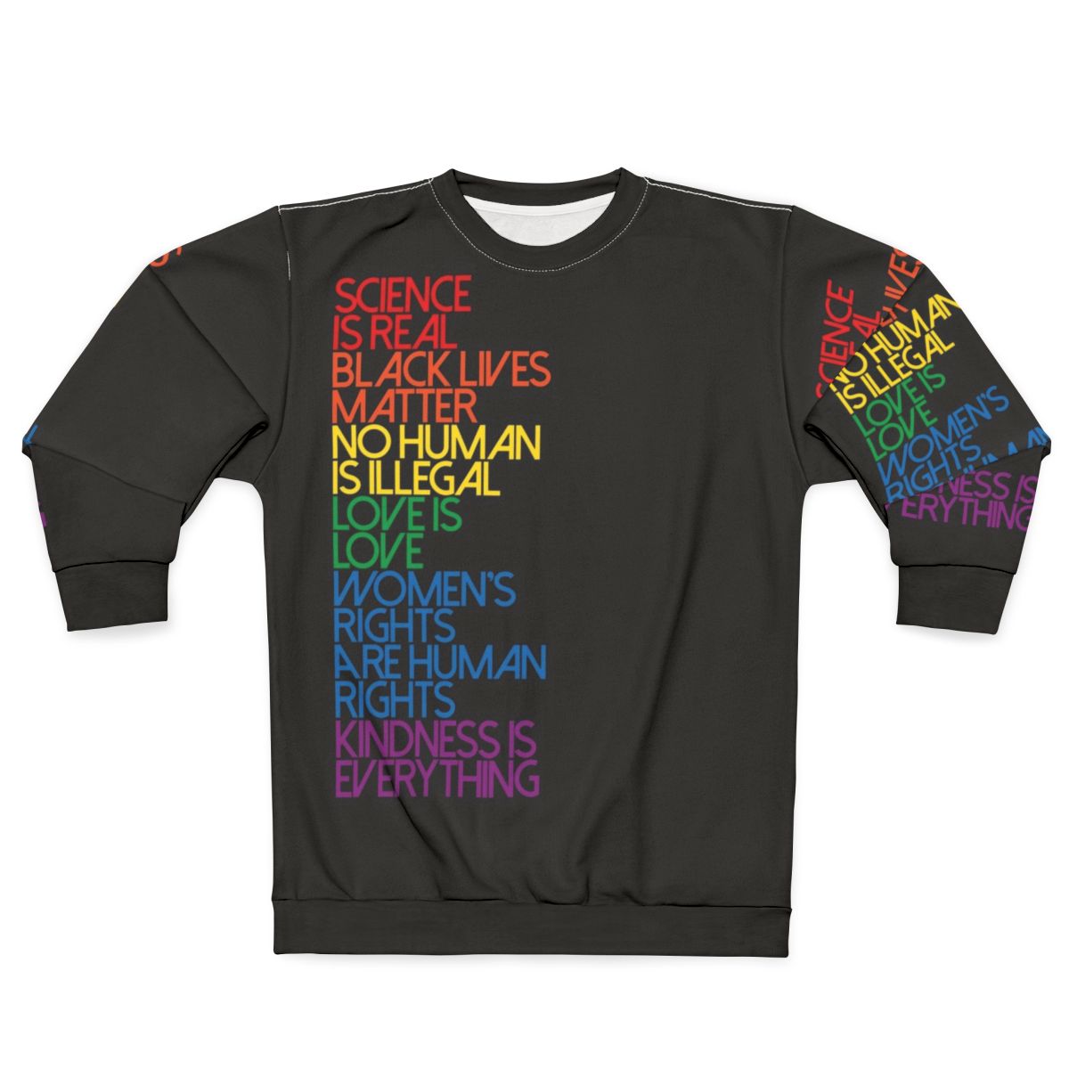 Feminist 'Science is Real' Black Lives Matter Sweatshirt