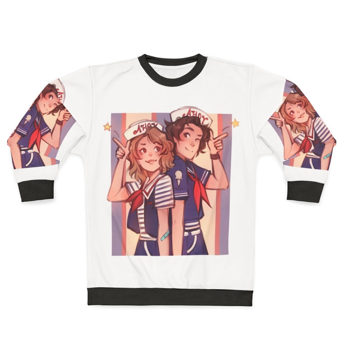 Retro Stranger Things Scoops Ahoy Sweatshirt