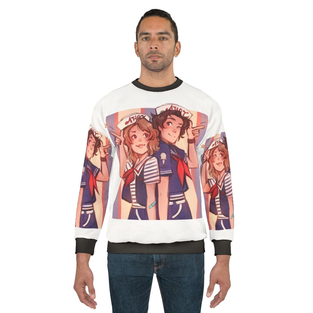 Retro Stranger Things Scoops Ahoy Sweatshirt