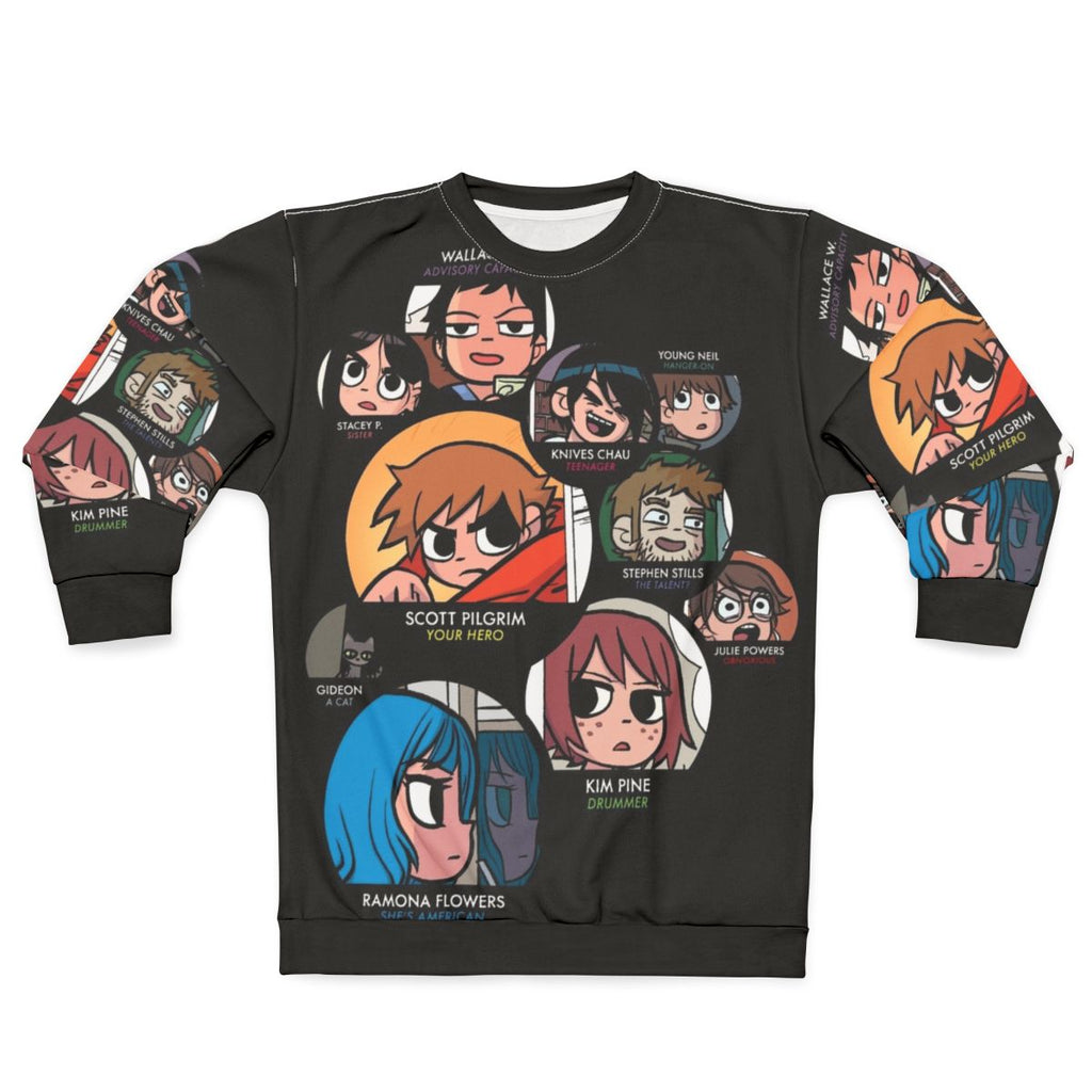 Scott Pilgrim Characters Graphic Sweatshirt