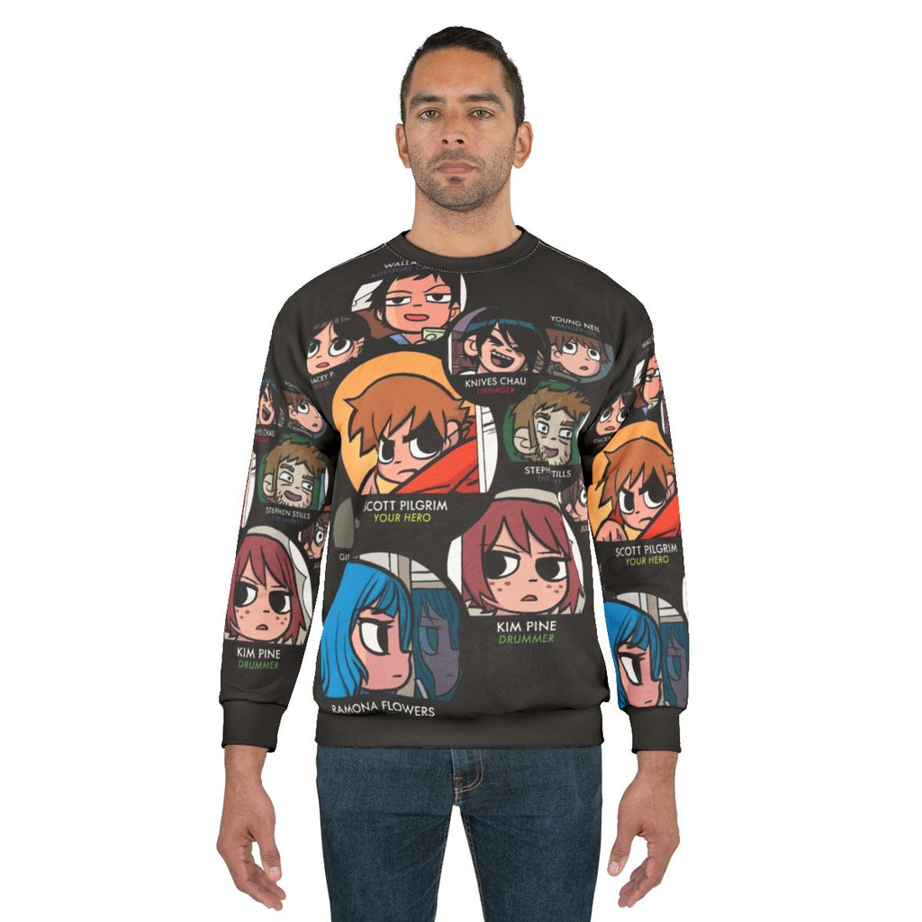 Scott Pilgrim Characters Graphic Sweatshirt