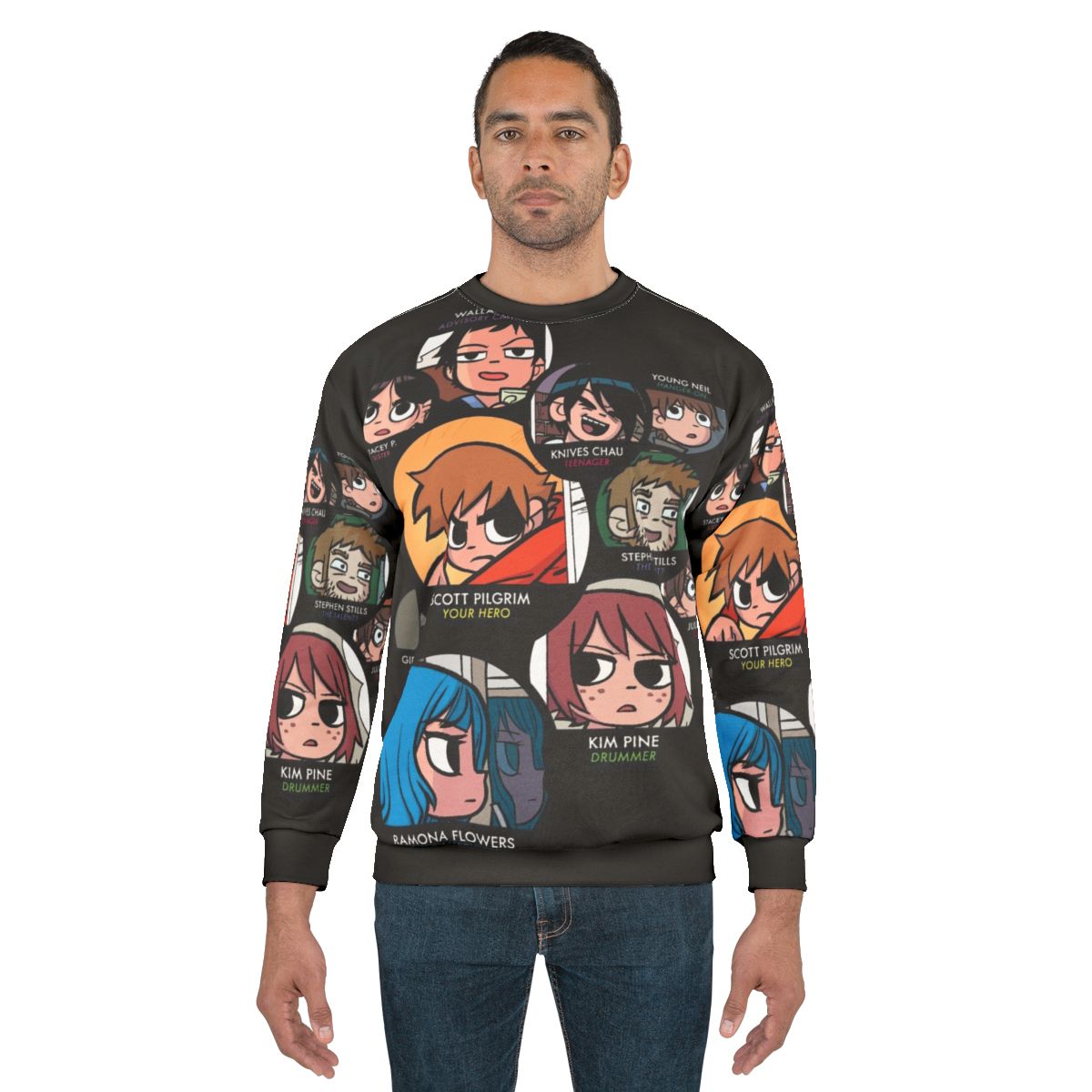 Scott Pilgrim Characters Graphic Sweatshirt