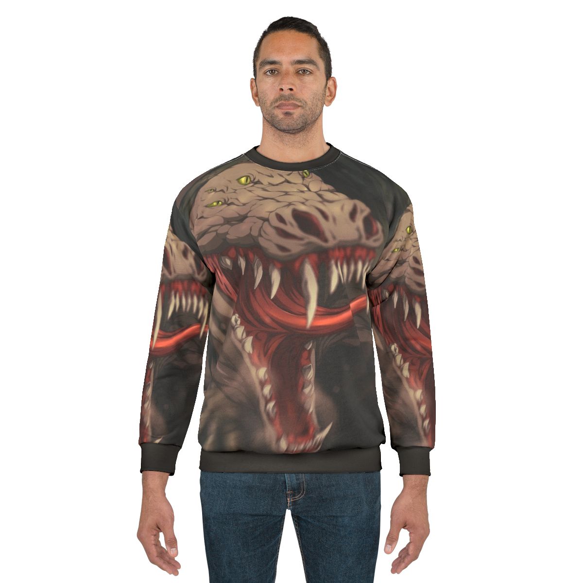 SCP-682 Hard to Destroy Reptile Sweatshirt