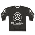 SCP Foundation White Sweatshirt with SCP Logo