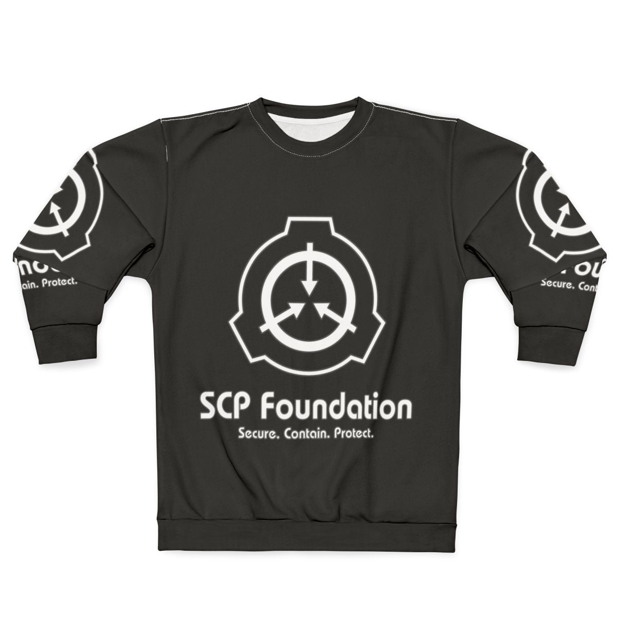 SCP Foundation White Sweatshirt with SCP Logo