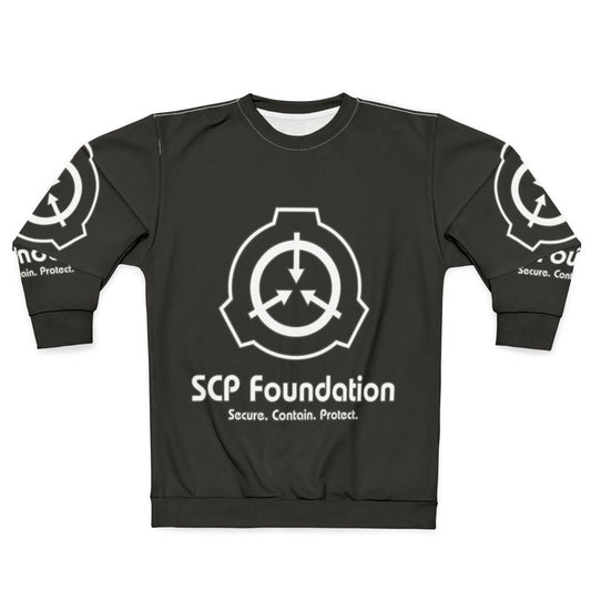 SCP Foundation White Sweatshirt with SCP Logo