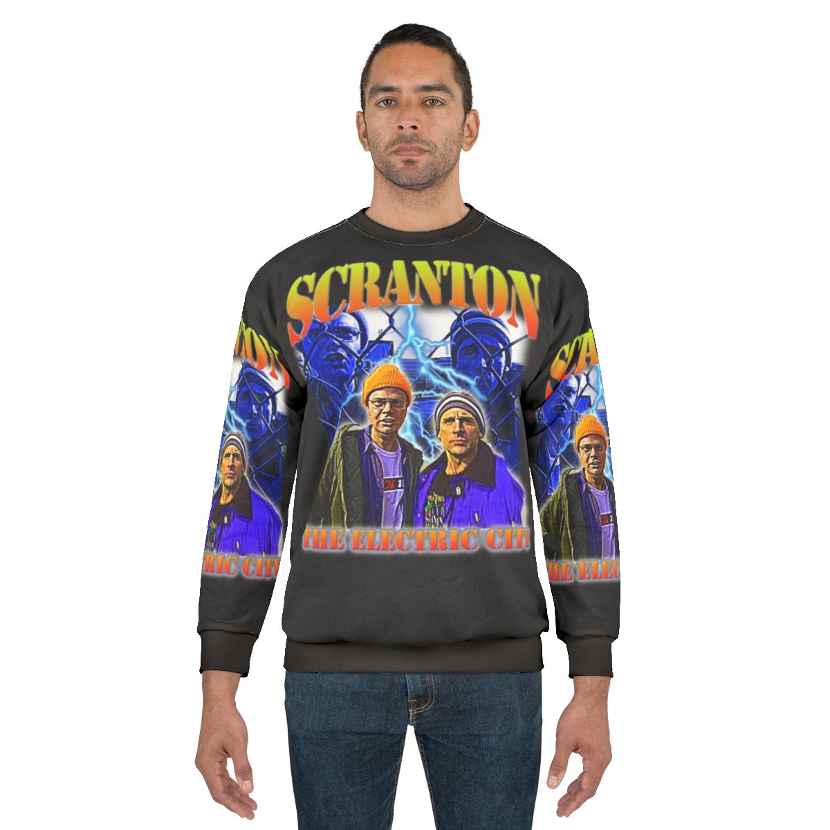 Scranton The Electric City Vintage Style Sweatshirt