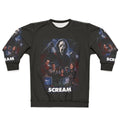 Scream movie ghostface sweatshirt with horror artwork