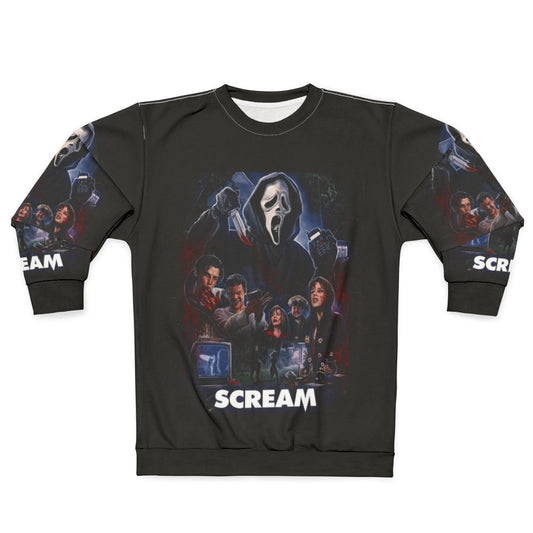 Scream movie ghostface sweatshirt with horror artwork