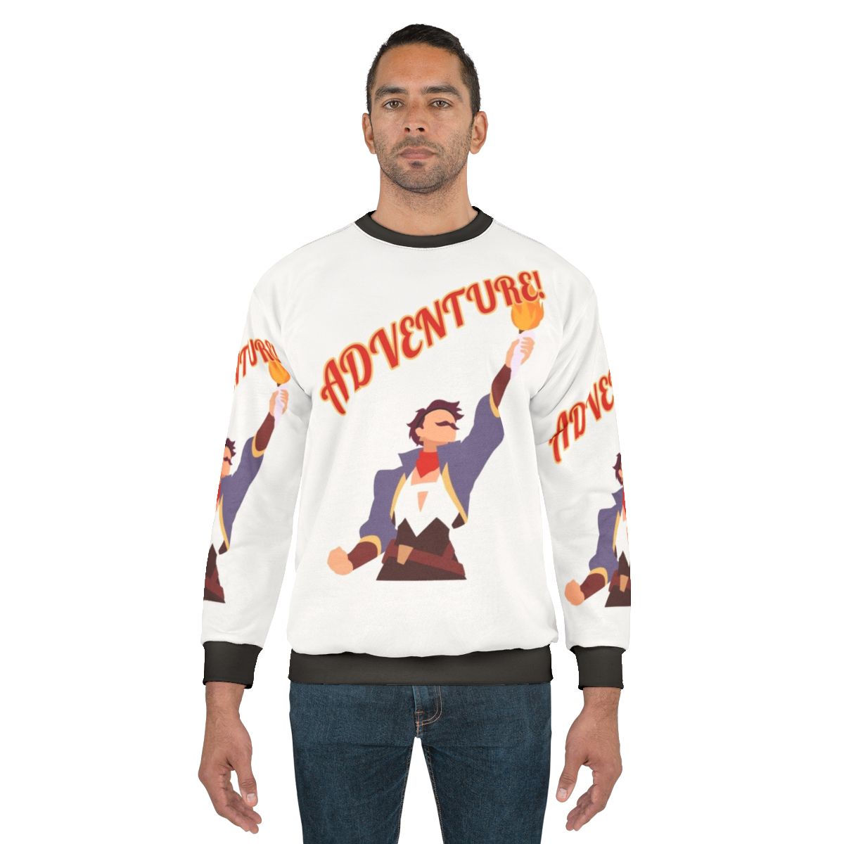 Adventure-themed She-Ra sweatshirt with Sea Hawk graphic
