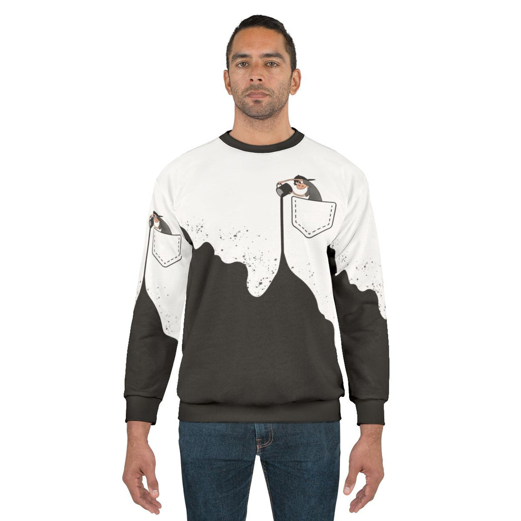 Colorful 'Sea of Paint' graphic design sweatshirt for kids and youth