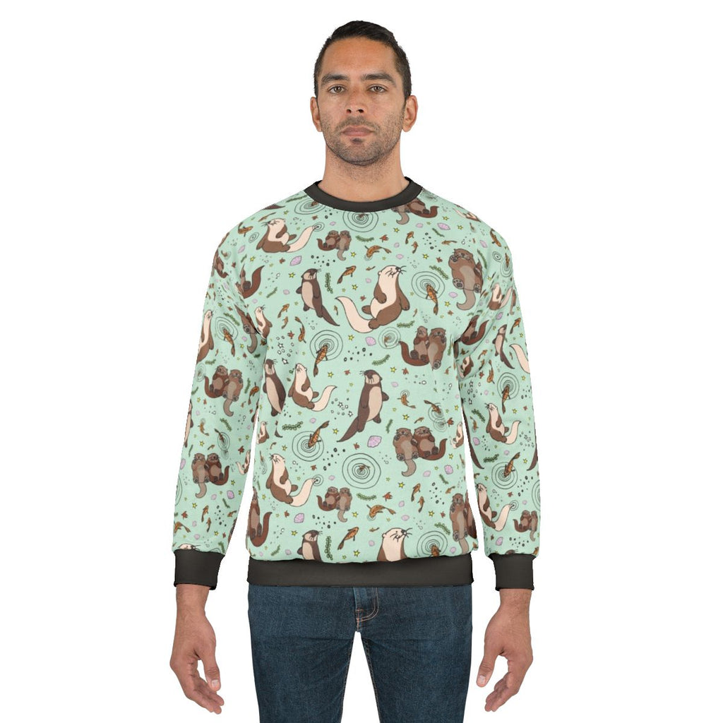 Cozy sea otter sweatshirt with a cute otter design