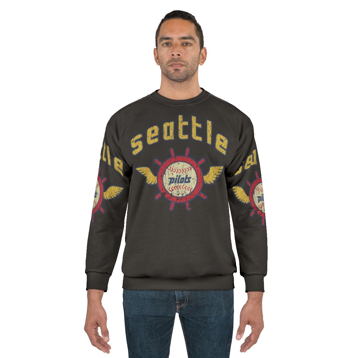 Vintage Seattle Pilots Baseball Sweatshirt