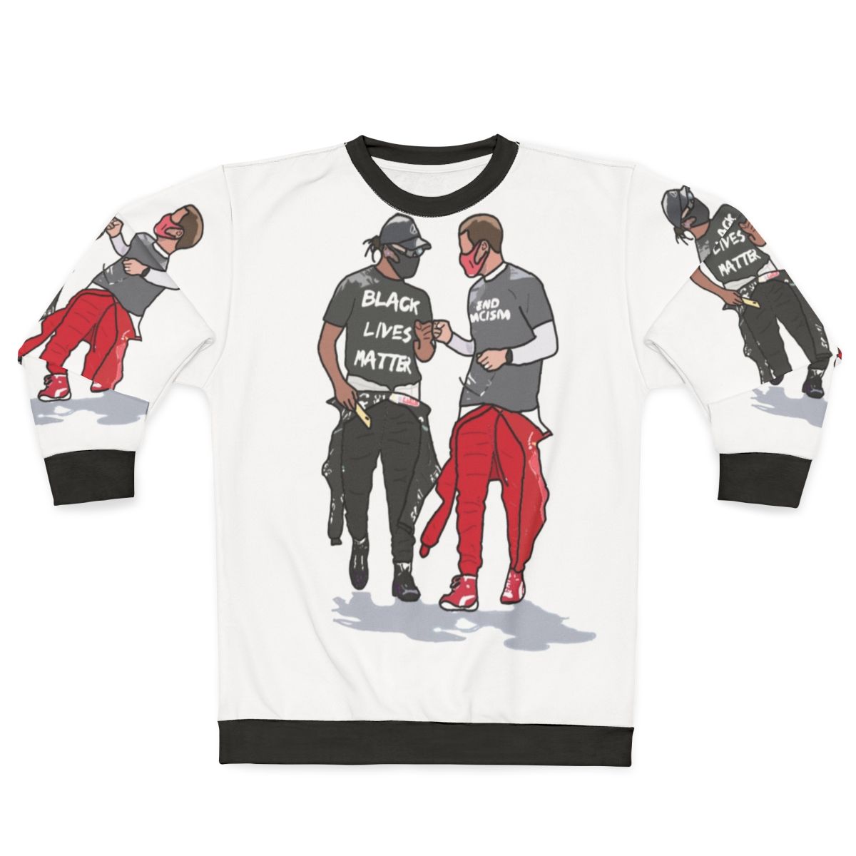 Sebastian Vettel and Lewis Hamilton Formula 1 Motorsports Sweatshirt