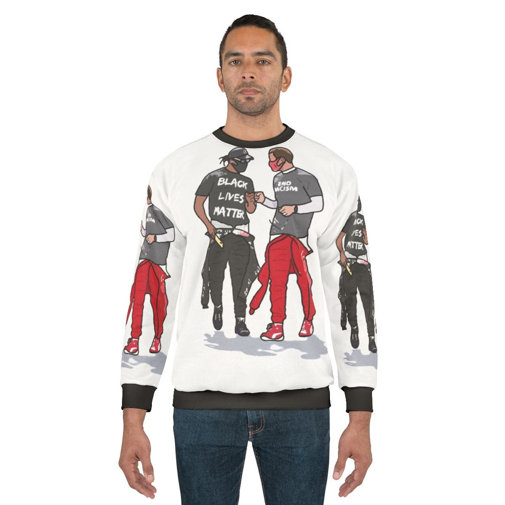 Sebastian Vettel and Lewis Hamilton Formula 1 Motorsports Sweatshirt