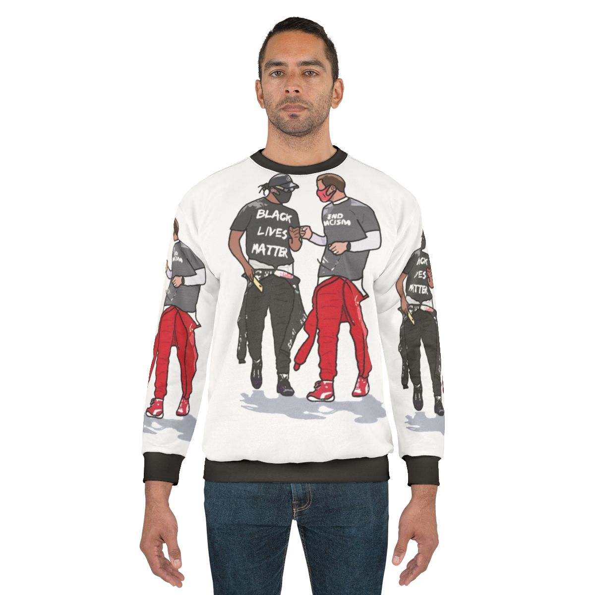 Sebastian Vettel and Lewis Hamilton Formula 1 Motorsports Sweatshirt