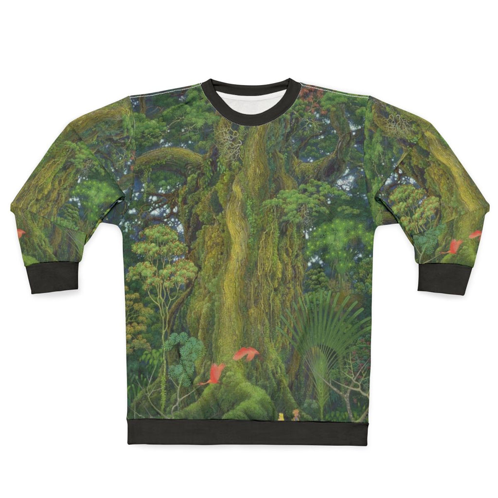 Secret of Mana Inspired Sweatshirt with Mana Tree Landscape