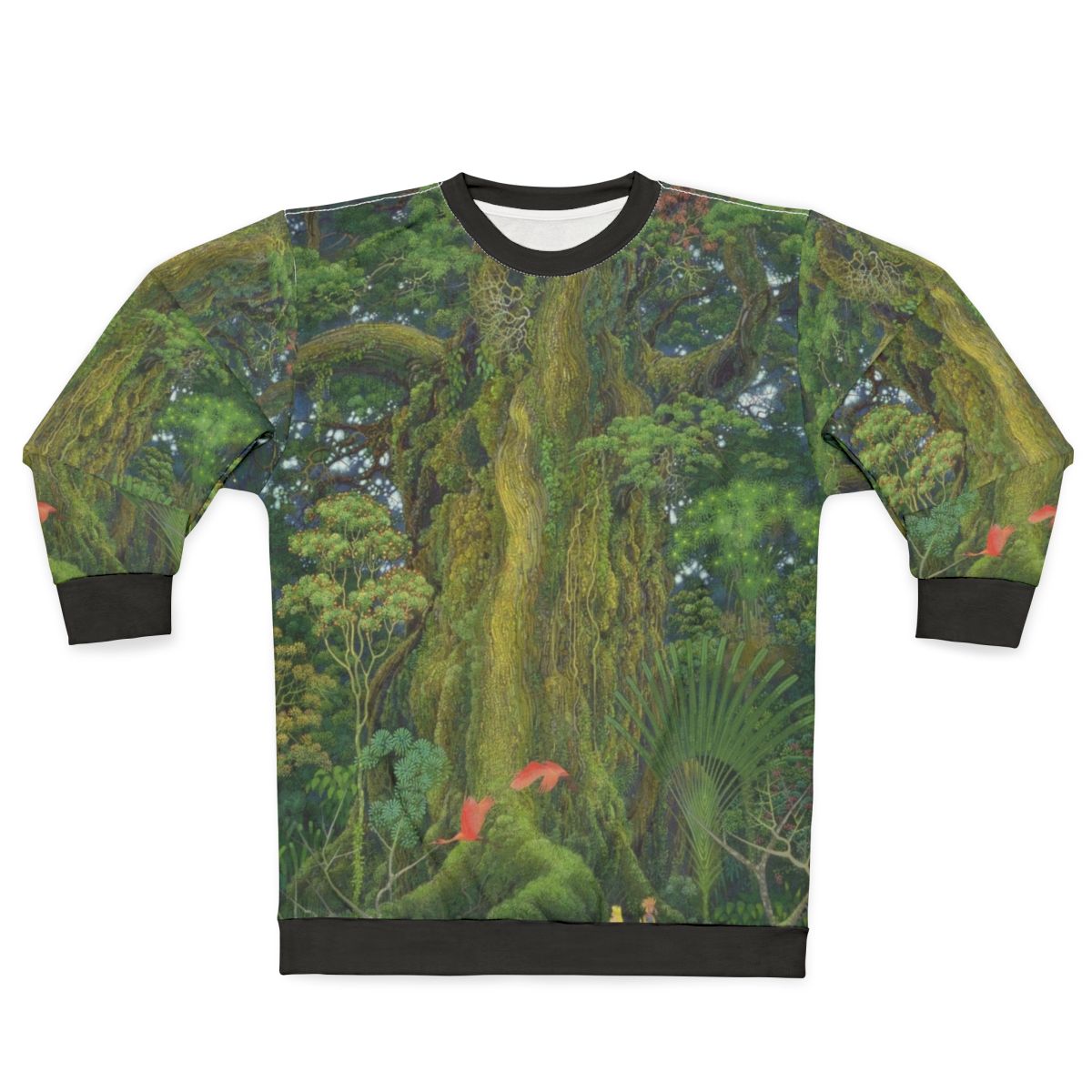 Secret of Mana Inspired Sweatshirt with Mana Tree Landscape