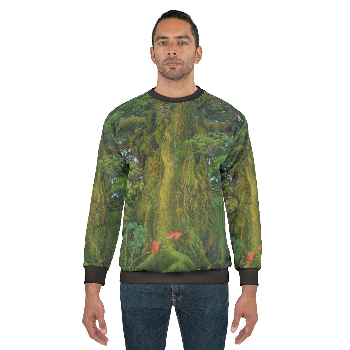 Secret of Mana Inspired Sweatshirt with Mana Tree Landscape