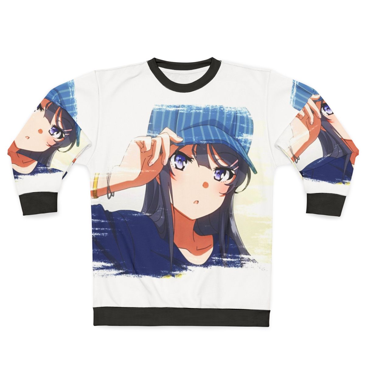 Mai Sakurajima from Seishun Buta Yaro anime design on sweatshirt