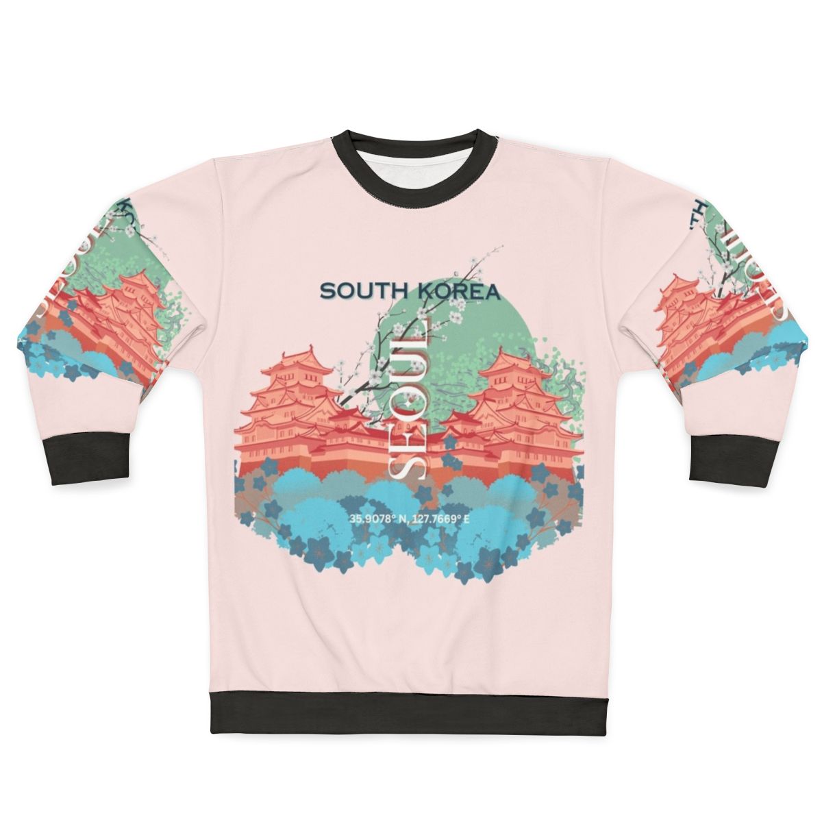 Seoul South Korea Travel Art Sweatshirt