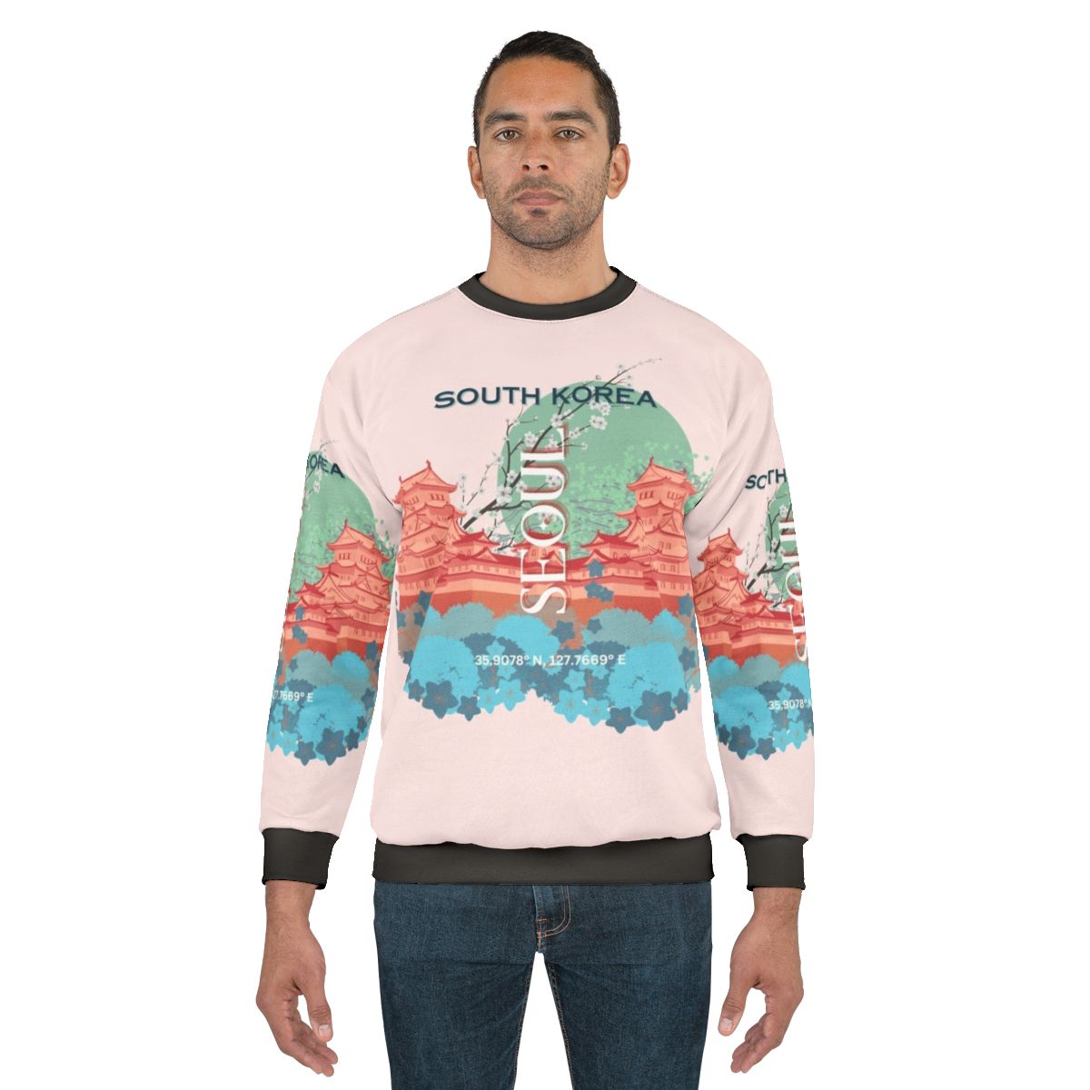Seoul South Korea Travel Art Sweatshirt