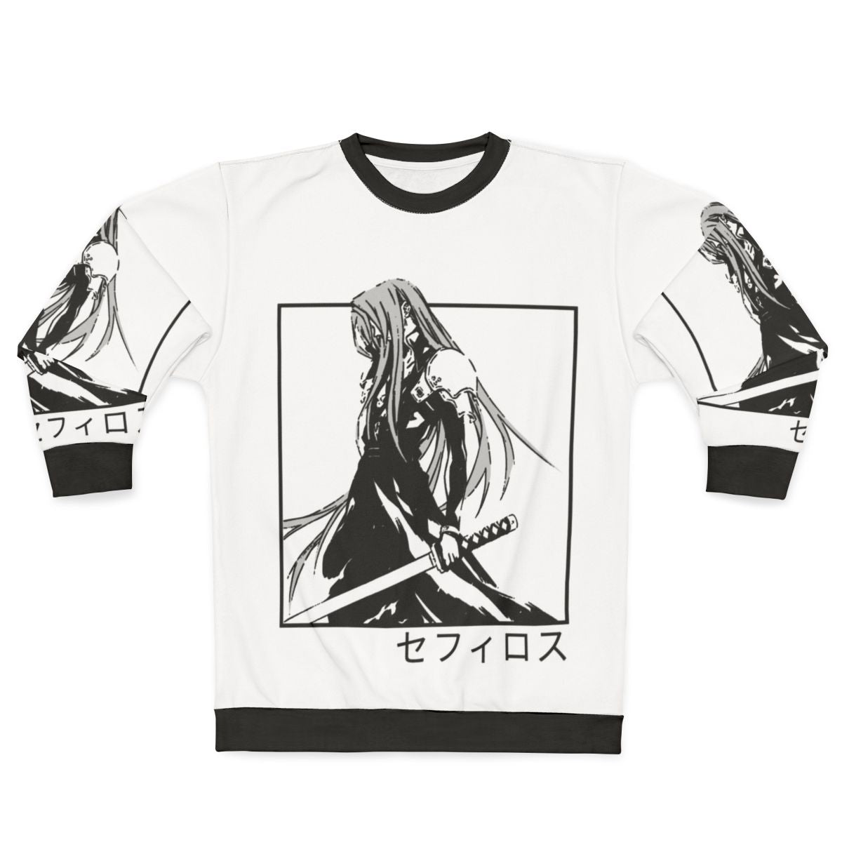 Sephiroth from Final Fantasy VII inspired gaming sweatshirt