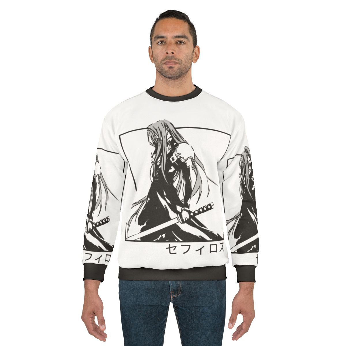Sephiroth from Final Fantasy VII inspired gaming sweatshirt