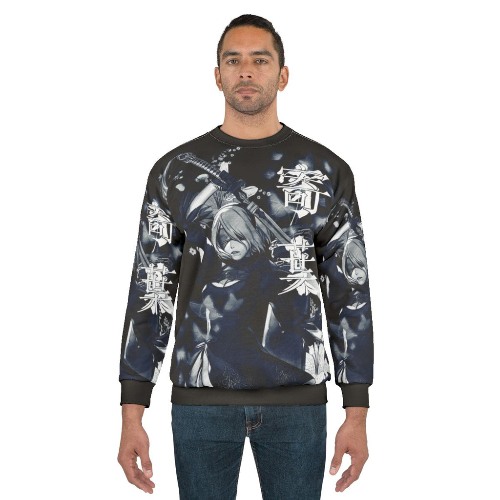 Serene Bloom Nier Automata Inspired Sweatshirt