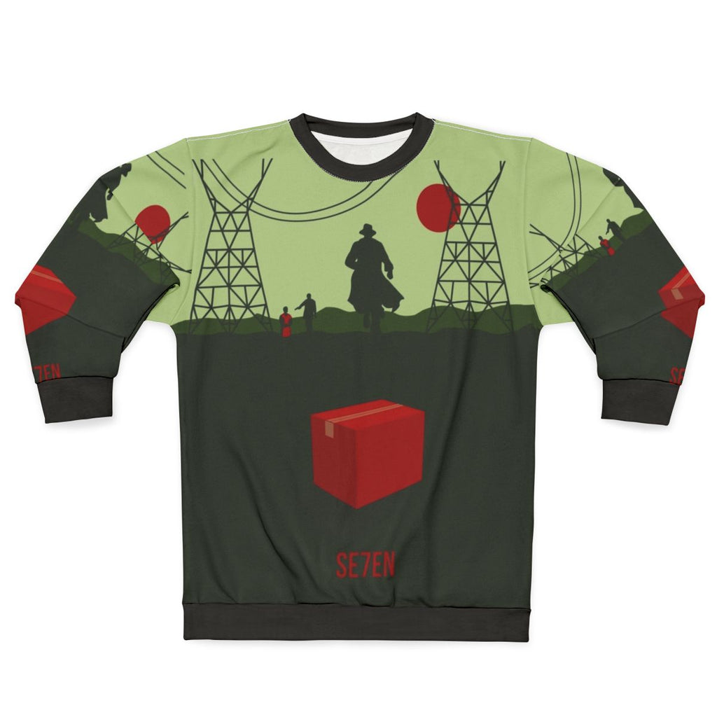 Seven Movie Sweatshirt with 90s Minimalist Thriller Design