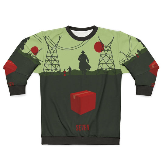 Seven Movie Sweatshirt with 90s Minimalist Thriller Design