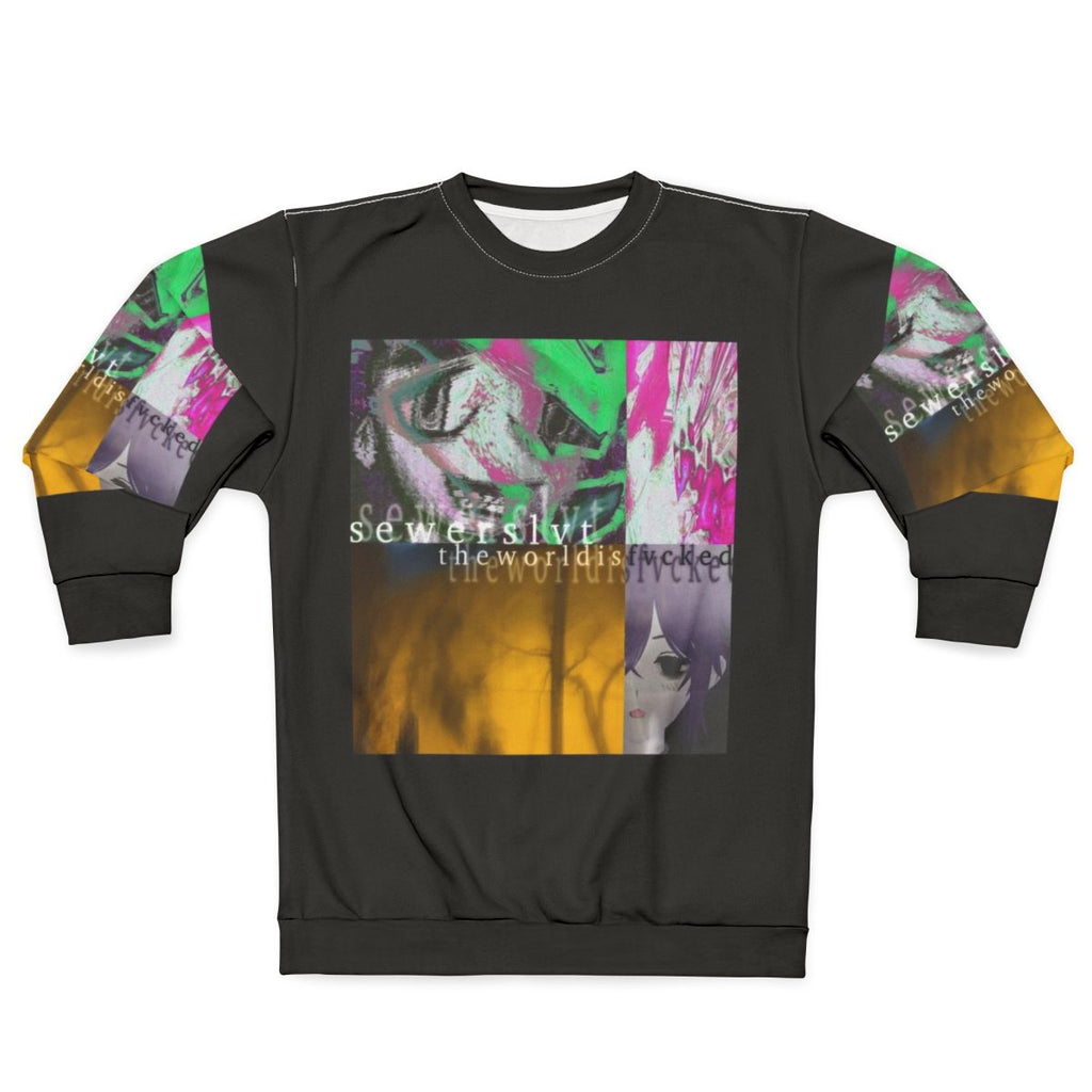 Sewerslvt "The World Is Fvcked" Album Cover Sweatshirt