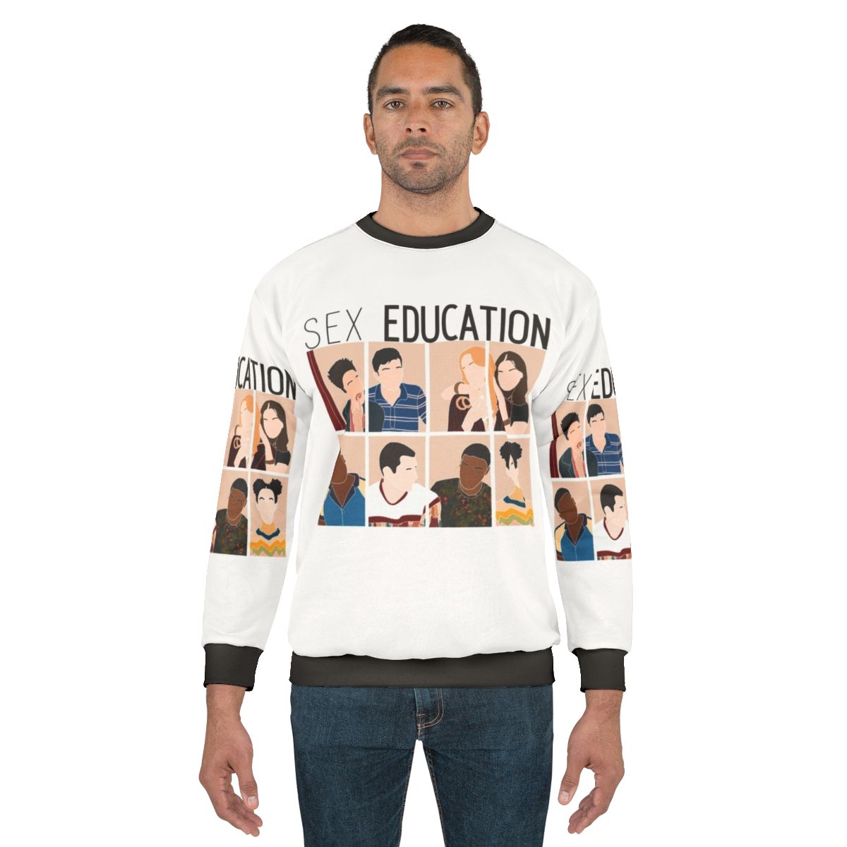 Sex Education Cast Sweatshirt featuring Maeve Wiley and Otis Milburn