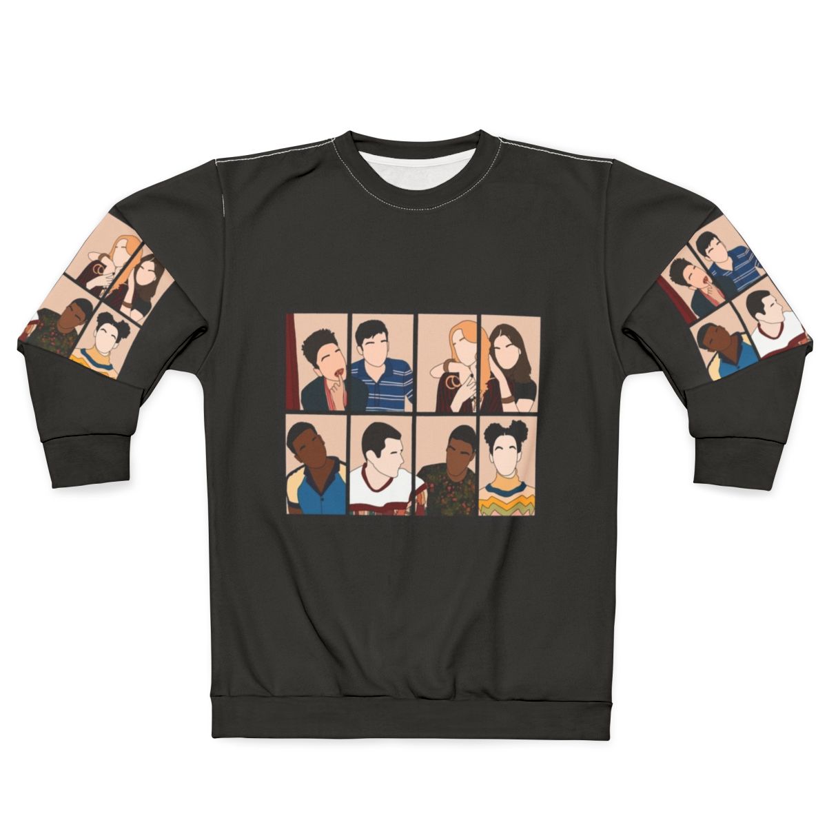 Sex Education Cast Sweatshirt featuring Maeve Wiley and Otis Milburn