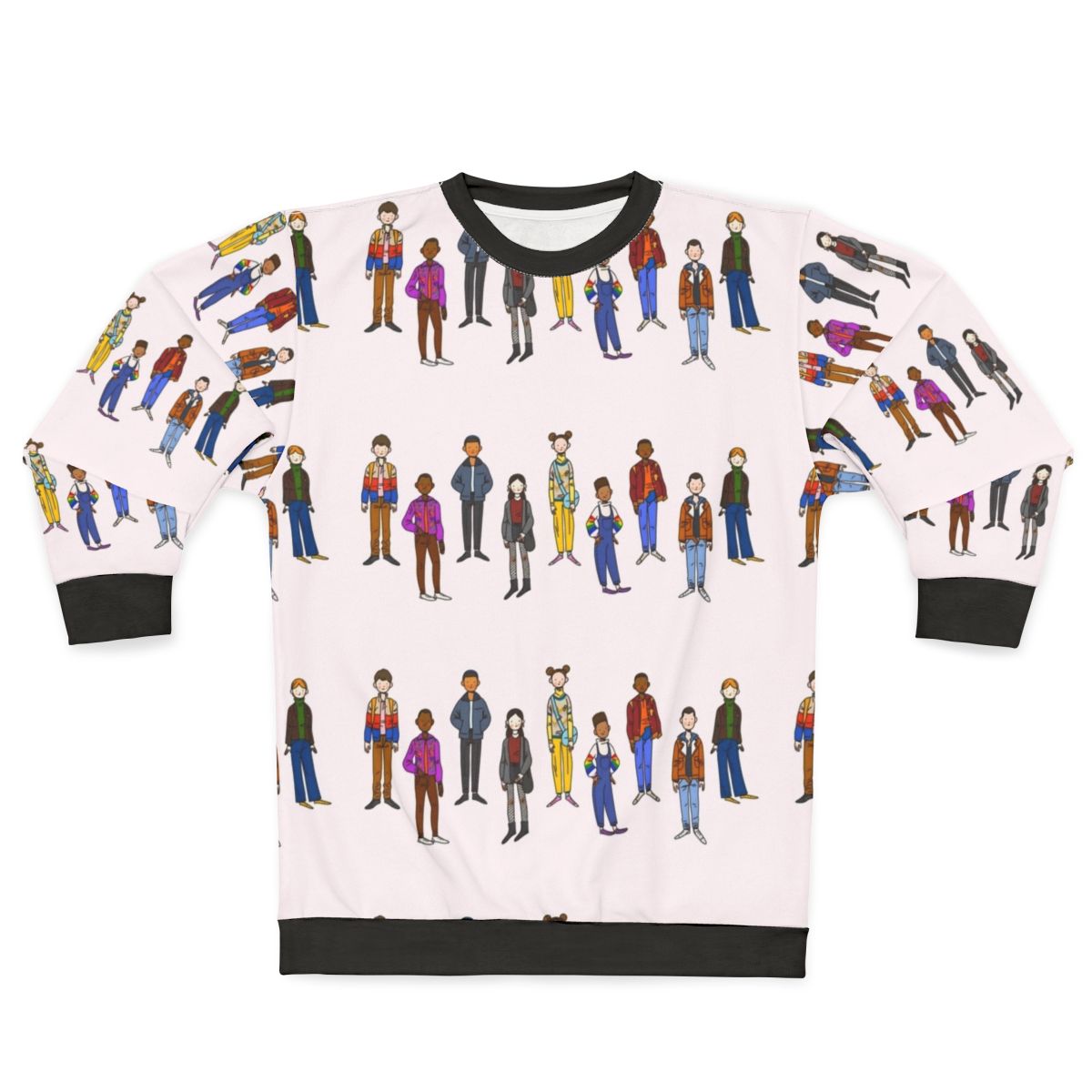 Sex Education Characters Sweatshirt with Netflix Logo