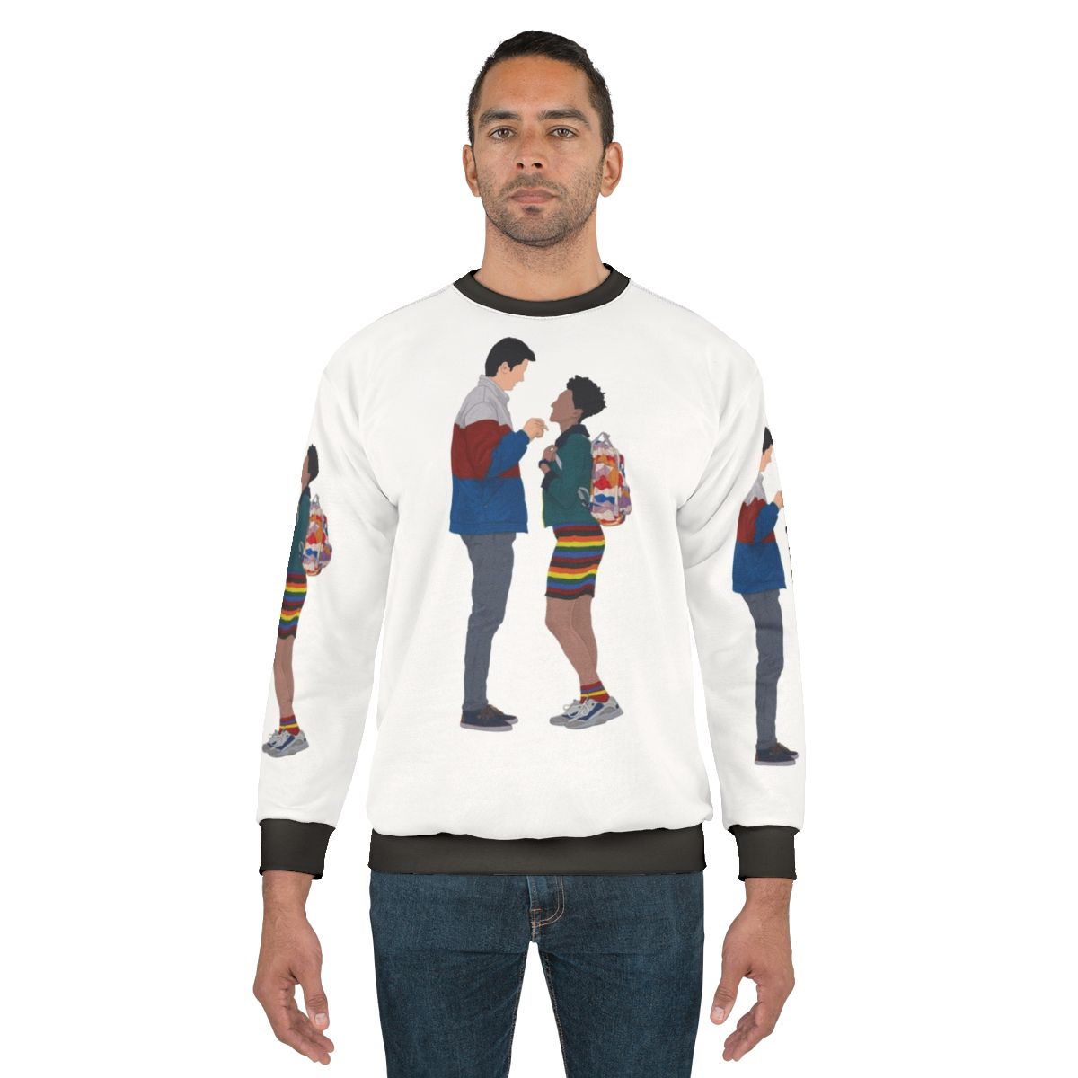Sex Education Otis and Ola Cartoon Illustration Sweatshirt