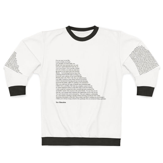 Sex Education Quotes Sweatshirt featuring Otis Milburn