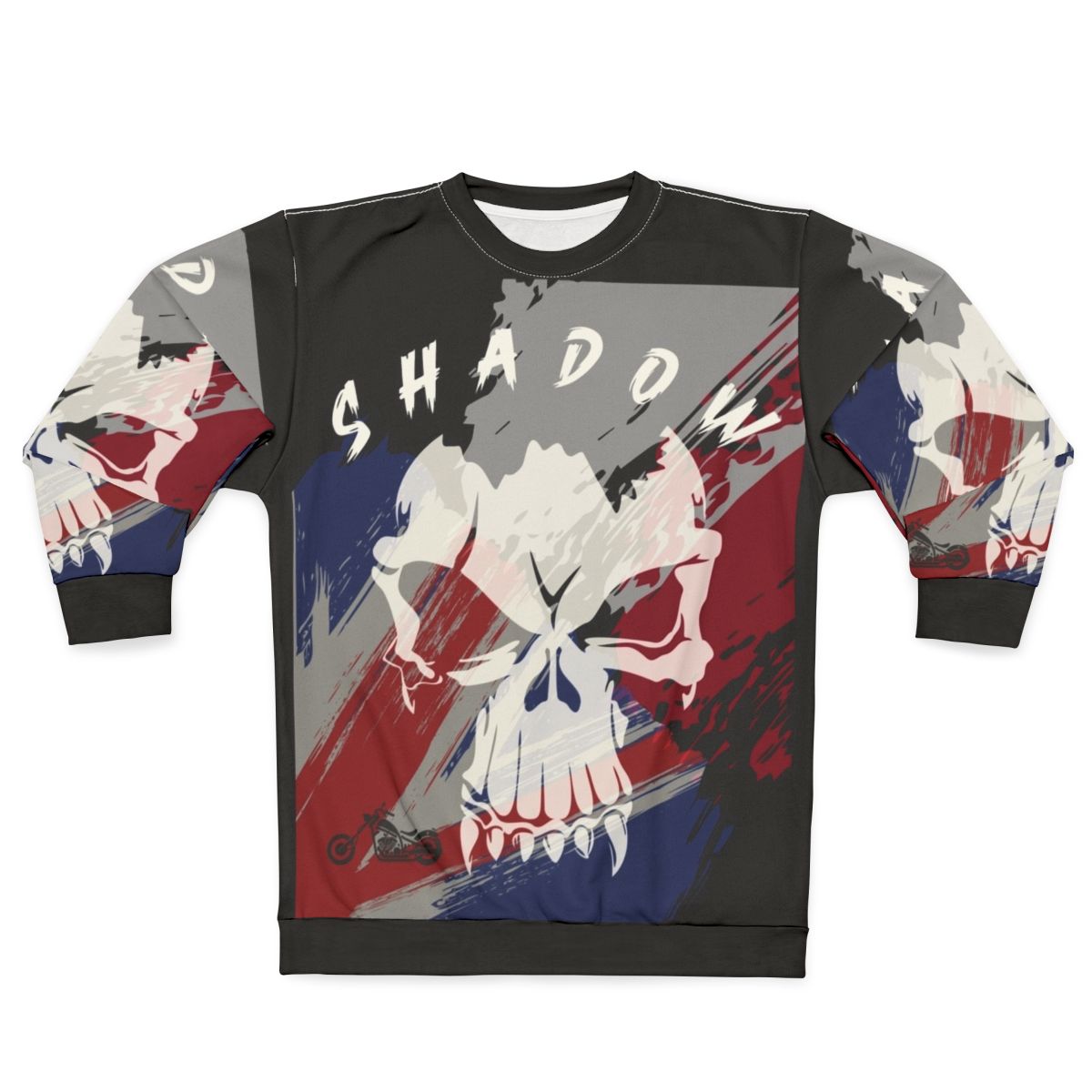 Shadow Skull Sweatshirt - Biker Apparel for Custom Cruiser Motorcycles