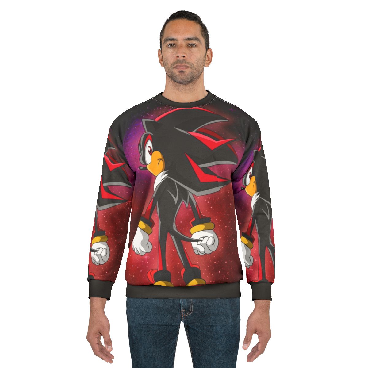 Shadow the Hedgehog neon sweatshirt