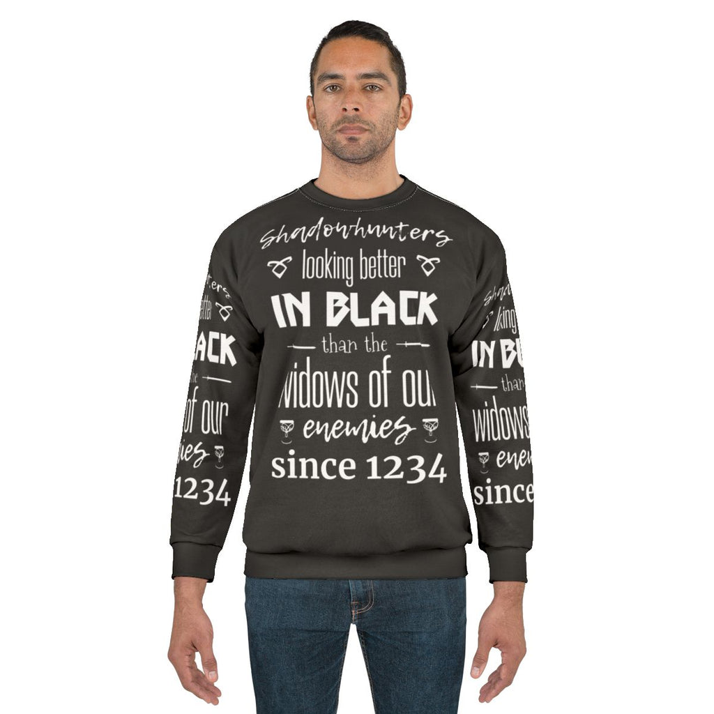 Shadowhunters Themed Black Sweatshirt