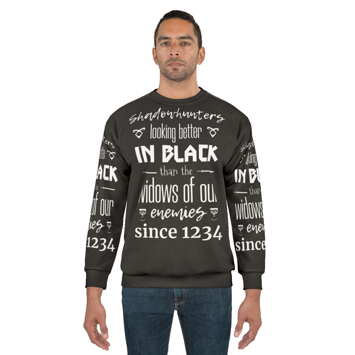 Shadowhunters Themed Black Sweatshirt