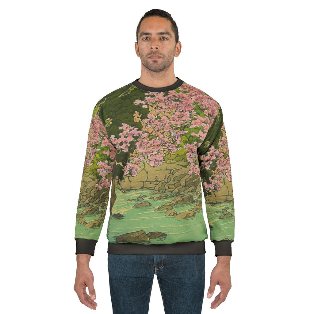 Nature landscape Japanese inspired vintage sweatshirt
