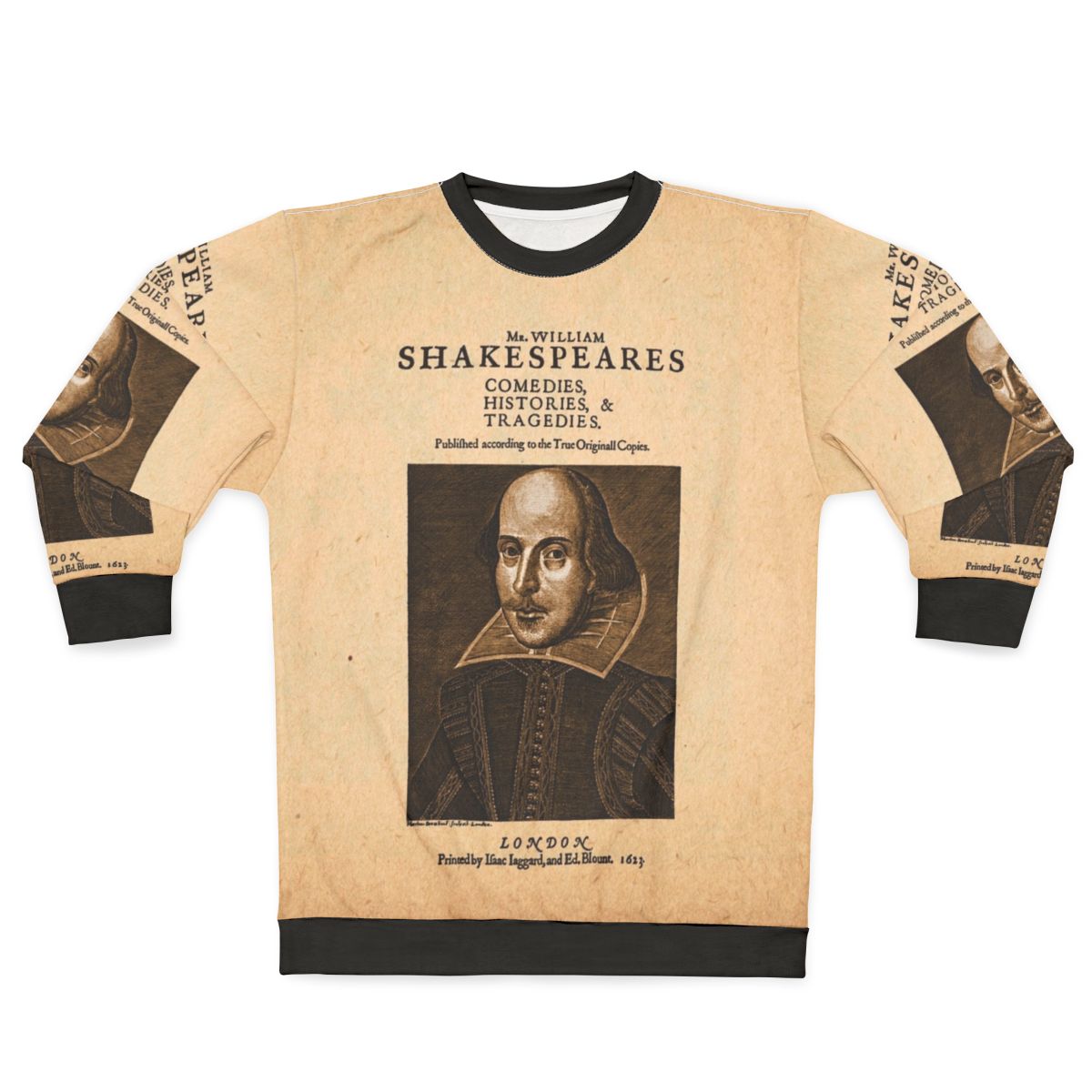 Shakespeare Elizabethan front piece sweatshirt