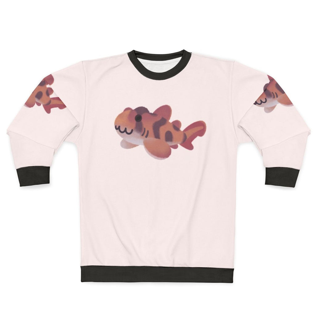 Pastel shark day sweatshirt with ocean life design