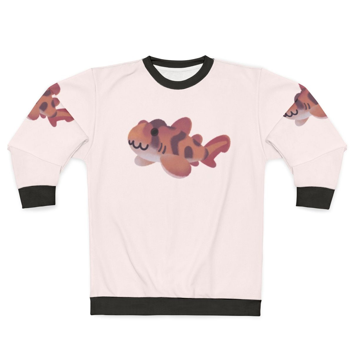 Pastel shark day sweatshirt with ocean life design